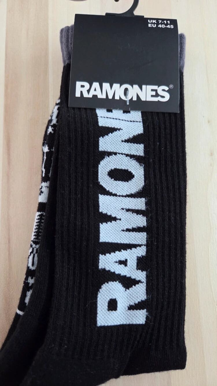 Ramones Presidential Seal Socks NWT Official Licensed Punk Rock Band Black